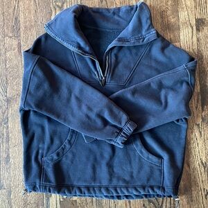Navy Blue Quarter-Zip Pullover